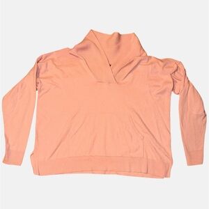 Isaac Mizrahi Peach Cowl-Neck Sweater